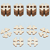 1 Set 1-Hole Wood Buttons BUTT-CY0001-16B-7