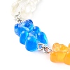 Handmade Resin Link Bracelet & Necklace Set SJEW-JS01205-6