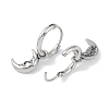 316 Surgical Stainless Steel Moon Hoop Earrings for Women EJEW-P274-04AS-2