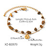 304 Stainless Steel Teardrop Charm 2-Strand Bracelets WGAC07D-01-1