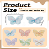 12Pcs 6 Colors Polyester Lace Embroidery Costume Accessories DIY-LP0003-58-2