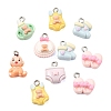 Baby Shower Opaque Resin Pendants RE-CBA814E-05-1