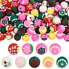 180Pcs 9 Colors Fruits Theme Handmade Polymer Clay Beads CLAY-PA0001-15-1