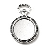 Tibetan Style Alloy Pendant Cabochon Settings TIBEP-N003-74AS-1