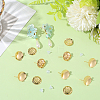 Brass Studs Earring Findings KK-BBC0019-01G-03-7
