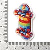 Printed Transparent Acrylic Pendants OACR-S045-03E-3