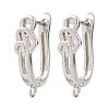 Brass Hoop Earring Findings KK-K340-36P-1