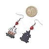 Halloween Series Alloy Enamel Dangle Earrings EJEW-JE06522-4