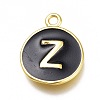 Brass Enamel Pendants KK-H103-02Z-G-1
