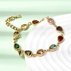 304 Stainless Steel Link Chain Bracelets for Women BJEW-A093-01A-G-2