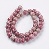Natural Fossil Coral Beads Strands G-F563-01-10mm-2