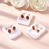 304 Stainless Steel Stud Earrings EJEW-F396-02B-G-1