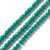 Faceted(32 Facets) Glass Beads Strands LS-EGLA-J042-36B-11-1