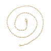 Brass Oval Link Chains Necklace for Women NJEW-P265-21G-3