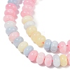 Dyed Natural White Jade Beads Strands X-G-G107-A14-01-2