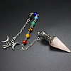 Natural Rose Quartz Cone Dowsing Pendulum Big Pendants PW-WG045A2-08-1