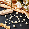 90Pcs 3 Styles Dyed Synthetic Coral Beads CORA-GA0001-03-5