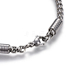 304 Stainless Steel Box Chain Necklaces NJEW-F242-09P-3