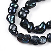 Natural Nucleated Baroque Keshi Pearl Beads Strands PEAR-S020-F13-01-4