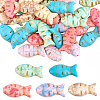 50Pcs 5 Colors Synthetic Turquoise Beads TURQ-SC0001-36-1