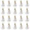 24Pcs ABS Plastic Imitation Pearl Pendants KK-FS0001-77-3