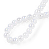 Electroplate Imitation Jade Glass Beads Strands GLAA-T032-J10mm-AB01-5