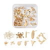  Jewelry 16Pcs 8 Style Brass Stud Earring Findings DIY-PJ0001-36-1