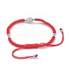 Adjustable Nylon Thread Braided Bead Bracelets BJEW-JB04665-03-3