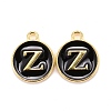 Golden Plated Alloy Charms LS-ENAM-S118-02Z-1