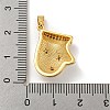 Christmas Brass Micro Pave Cubic Zirconia Pendant KK-H468-02A-01G-3