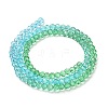 Transparent Painted Glass Beads Strands X1-DGLA-A034-T4mm-A17-5