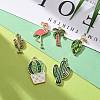 60Pcs 6 Styles Alloy Enamel Pendants ENAM-LS0001-04LG-6