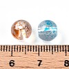 Baking Painted Transparent Glass Beads DGLA-R053-8mm-M-4