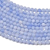 Dyed Synthetic Blue Lace Agate Beads Strands GG-CBA0389-A02-3mm-4
