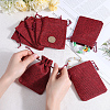 Beebeecraft Polyester Imitation Burlap Packing Pouches Drawstring Bags ABAG-BBC0001-02A-04-3