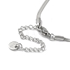 Non-Tarnish 304 Stainless Steel Snake Chain Necklaces NJEW-I126-11P-3