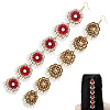 Retro Flower Alloy & Glass & ABS Plastic Hair Accessories EJEW-WH20018-02A-6