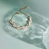 304 Stainless Steel Pave Clear Cubic Zirconia Twisted Chain Bracelets for Women SA-CBAABBA-02G-2