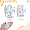 180Pcs 2 Styles PU Baby Waterproof Ear Stickers AJEW-GA0008-18A-2