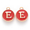 Golden Plated Enamel Alloy Charms ENAM-SZ0001-26C-E-2