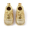 Rack Plating Brass Micro Pave Cubic Zirconia Pendants KK-K341-50G-1