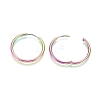 Ion Plating(IP) 304 Stainless Steel Huggie Hoop Earrings LS-EJEW-F111A-25mm-Y-3