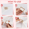 4Pcs 4 Styles Zinc Alloy Rhinestone Scarf Clips AJEW-DR0002-42-4