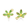 Alloy Enamel Pendants PALLOY-T075-52G-RS-3