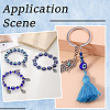 3 Strands 3 Styles Round Handmade Evil Eye Lampwork Beads Strands LAMP-PA0001-48-7
