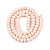 Opaque Solid Color Imitation Jade Glass Beads Strands LS-EGLA-A044-P6mm-D05-3