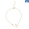 Twelve Constellation Alloy Crystal Rhinestone Link Chain Anklets for Women FS-WG97E4C-01-1