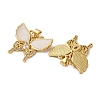 Brass Micro Pave Cubic Zirconia Pendants KK-D390-09G-2