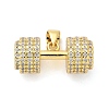 Brass Micro Pave Cubic Zirconia Pendants KK-S511-06G-1