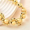 Brass Beads Bracelets for Women BJEW-D317-04G-2